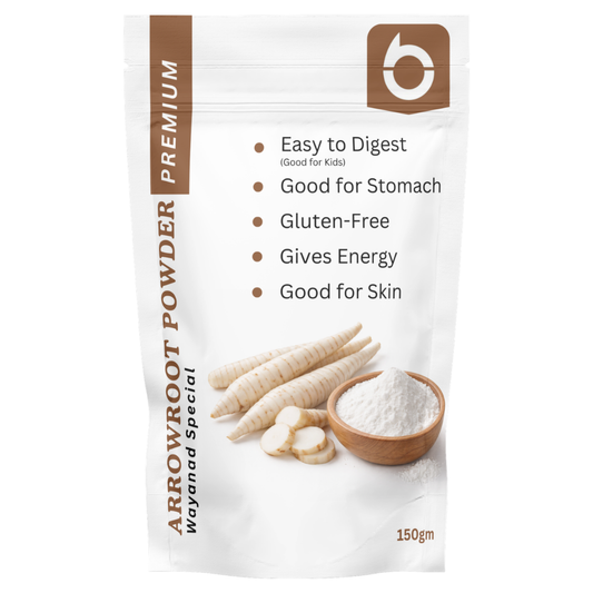 Arrowroot Powder – Wayanad Special | 100% Natural & Gluten-Free (150g)