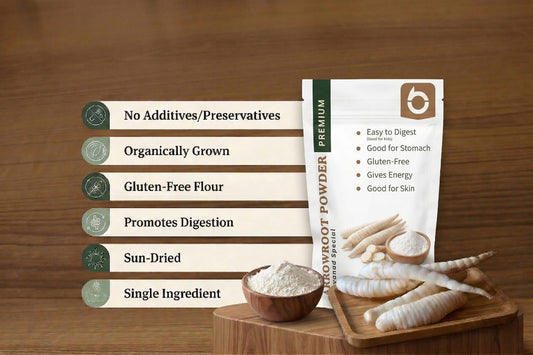 Arrowroot Powder – Wayanad Special | 100% Natural & Gluten-Free (150g)
